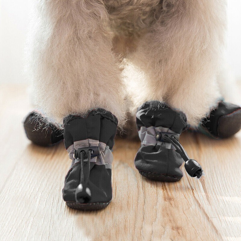 Set Anti Slip Waterproof Protective Dog Shoes Rain Boots Pet Socks Booties 4Pcs eBay