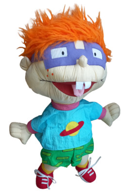 Rugrats CHUCKIE riesiges 26 Zoll Stofftier ~ Vintage 1998 Play-by-Play / Viacom Toys