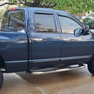 Chrome Mirror With Light + 4 Door Handles + Tailgate Handle Cover For Dodge Ram 1500/2500/3500