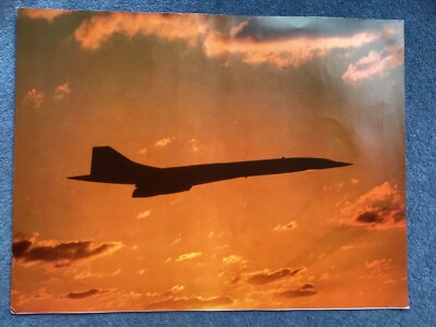 British Airways 4 Formation Concorde Originalwerbung großes Foto Poster v6