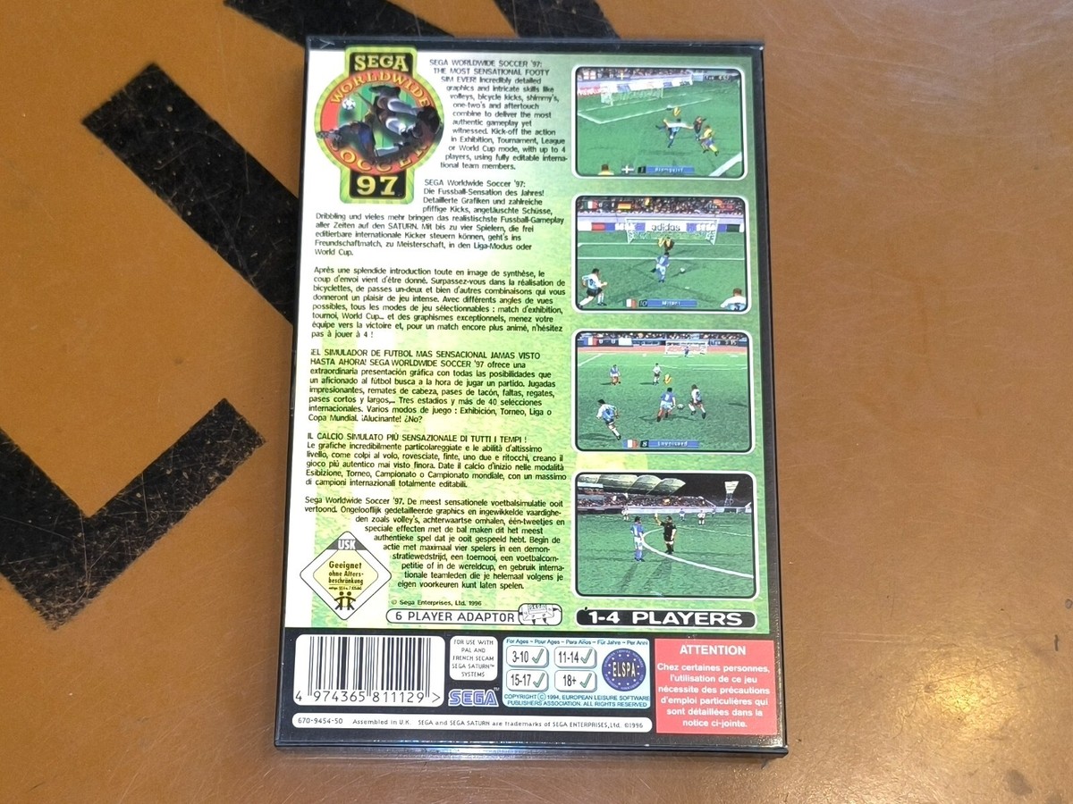 Worldwide Soccer WWS 97 - SEGA SATURN Spiel - NEUWARE / NEW