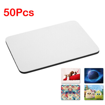 50Pcs Blank Sublimation Mouse Pad 10.2'' x 8.3'' for Heat Press Transfer Printing