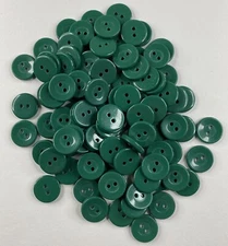 Lot of 100 Green Sewing Buttons, Sewing, Crafts and Scrapbooking