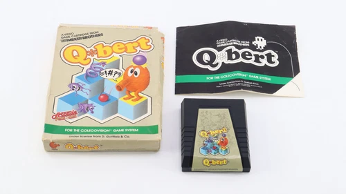 Colecovision Qbert By Parker Brothers 1983 Game W/ Box & Manual TESTED A