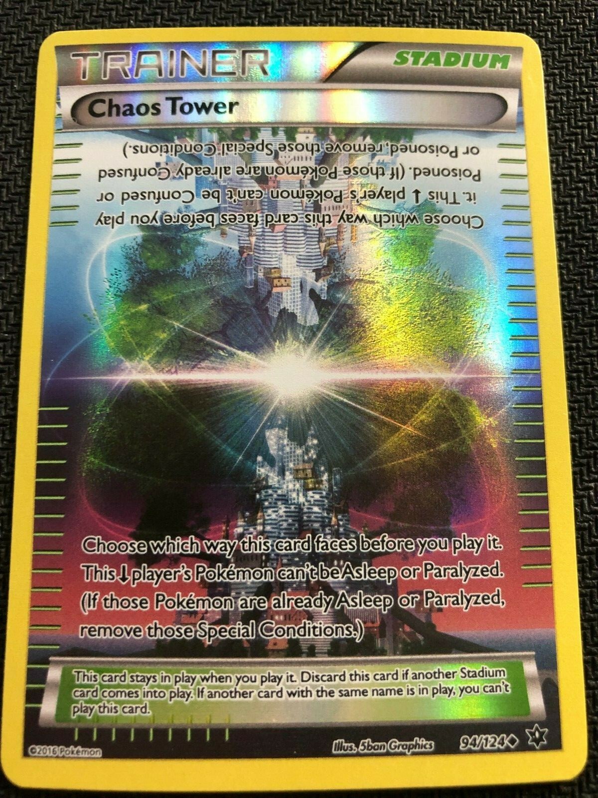 POKEMON TCG: XY FATES COLLIDE CHAOS TOWER 94/124 UNCOMMON REVERSE | eBay