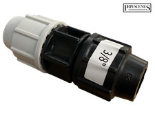20mm Blue MDPE to Old 3/8" Black Water Main Pipe Metric to Imperial Joiner