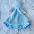 Baby Ganz Blue Monkey Tan Face White Polka Dots Plush Security Blanket Lovey — photo 3