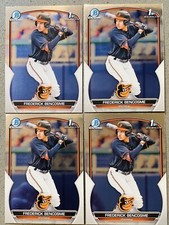 4x Lot 2023 Bowman Chrome 1st Prospects Baseball #BCP-35 Frederick Bencosme Base
