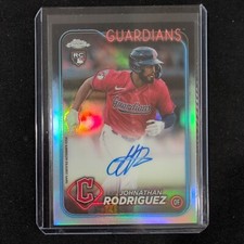 2024 Topps Chrome Update 🔥 Johnathan Rodriguez Refractor Autograph 111/499 RC 