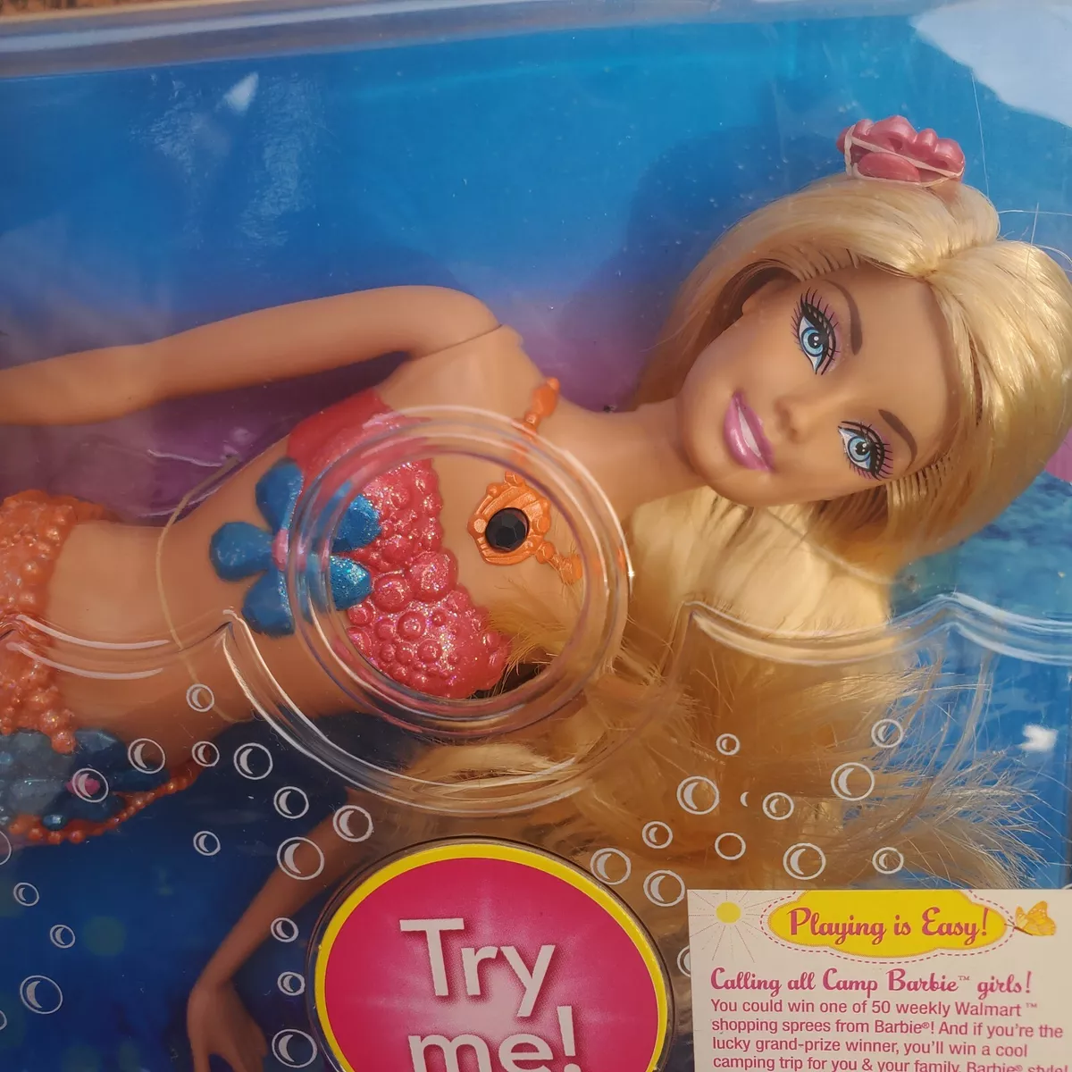 Barbie mermaid doll that swims hotsell in water
