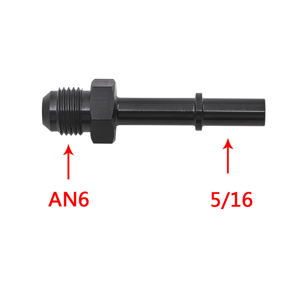 6AN To 5/16 In Hardline Compression Adapter Air And Fuel Delivery AN - Foto 5