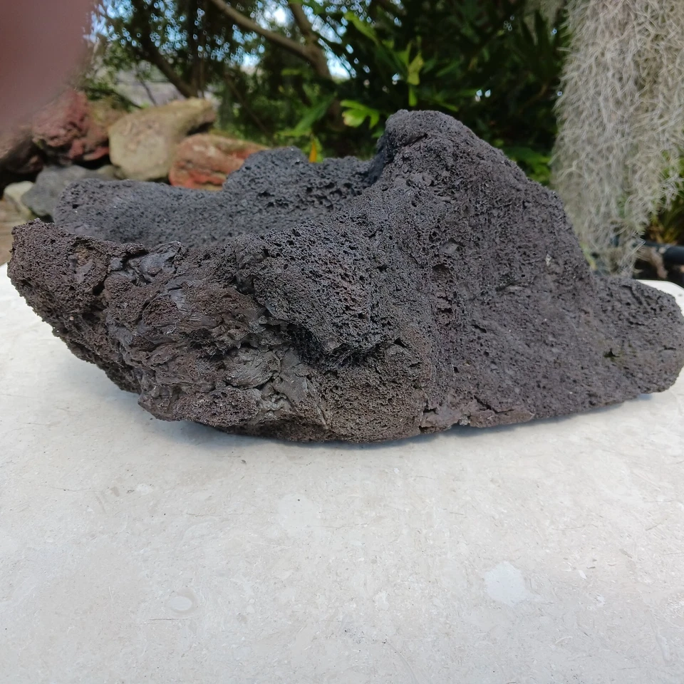 Handmade Stone Planter Rock Pot For Bonsai Cactus Succulent Plants - Image 4 of 4