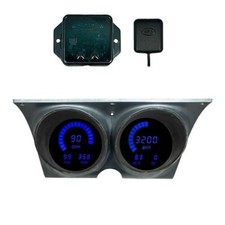 1967-1968 Camaro/Firebird Digital Gauges Blue w/GPS DP4000B-S9020 Made In USA