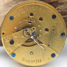 1888 ELGIN POCKET WATCH MOVEMENT 1696935 GRADE 103 18s 15j CJ2