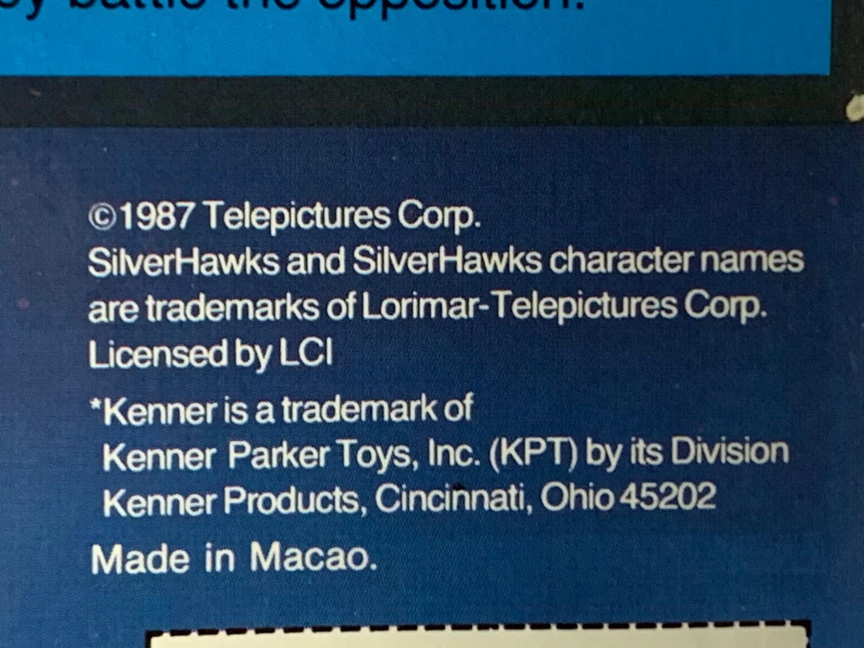 Figura de acción Kenner SilverHawks Steelwill 1987 traje ultrasónico en paquete blíster Foto 3 de 4