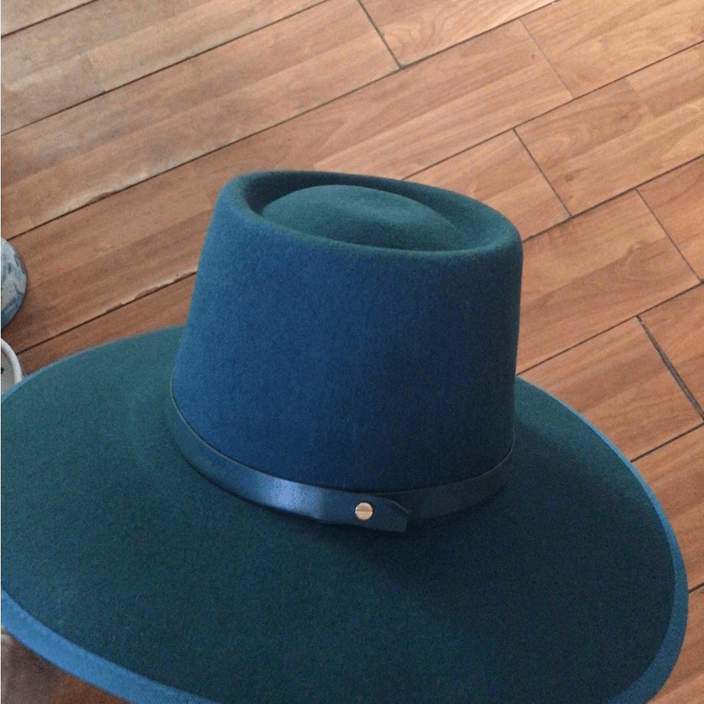 NEW! RARE Wyeth teal wool boater | eBay display picture 1