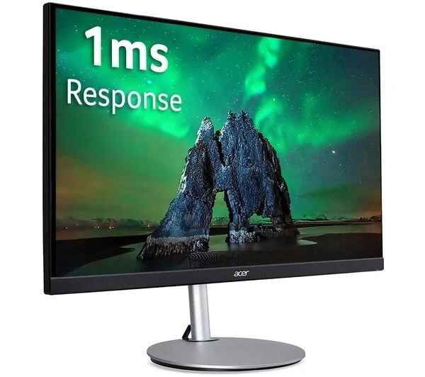 ACER CB242Y Full HD 1920 x 1080 250 Nits 23.8" IPS LCD Monitor - Silver & Black - Image 2 of 4