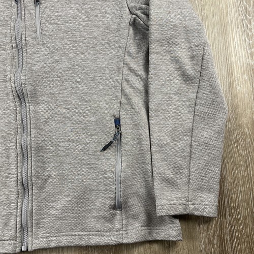 ORVIS Fishing Full Zip Jacket Men’s Large Heather Gray Blue Trim Fleece Lined - Picture 5 of 20
