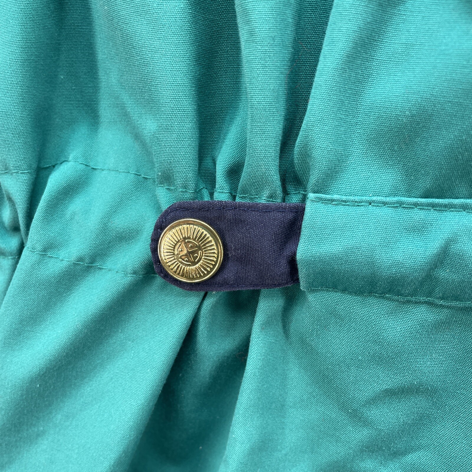 Basic Editions Jacket Womens Small Green Blue Dra… - image 15