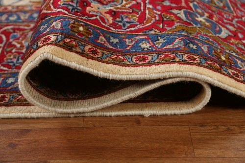 One-of-a-Kind Medallion Signed Kashmar Area Rug 10x13 Hand-knotted Large Carpet - Picture 11 of 12