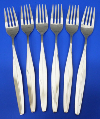 6 WMF FLORENCE Florenz WMF108 Patent 90 Silverplate Germany 7 3/4'' DINNER FORKS