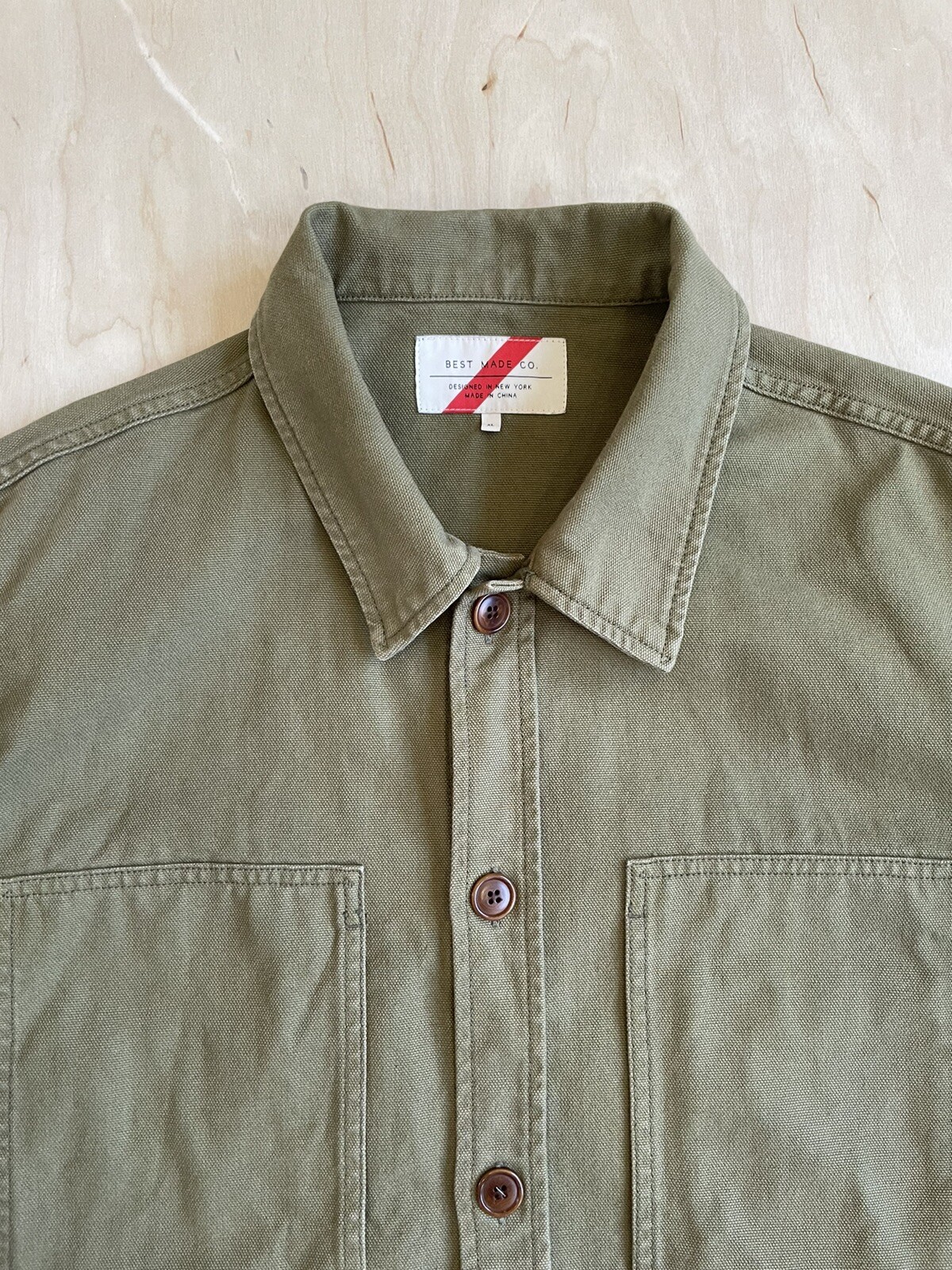 Best Made Co Chore Jacket Cotton Canvas Olive XL Gem