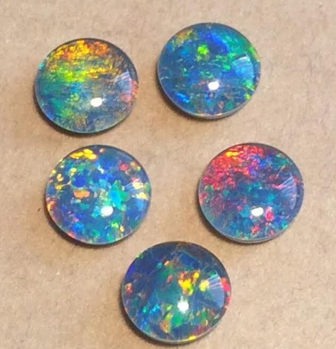 Opal Triplets All Sizes Best Quality Very Bright Multi-Coloured Australian Mined - Picture 15 of 25