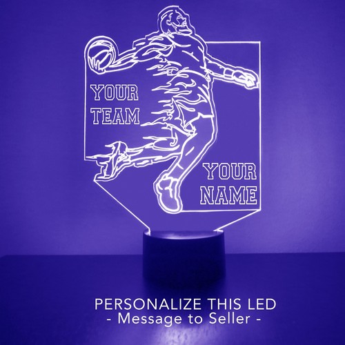 Houston Rockets Night Light, Personalizado GRATIS, Baloncesto LED Lámpara de ventilador deportivo - Imagen 7 de 10