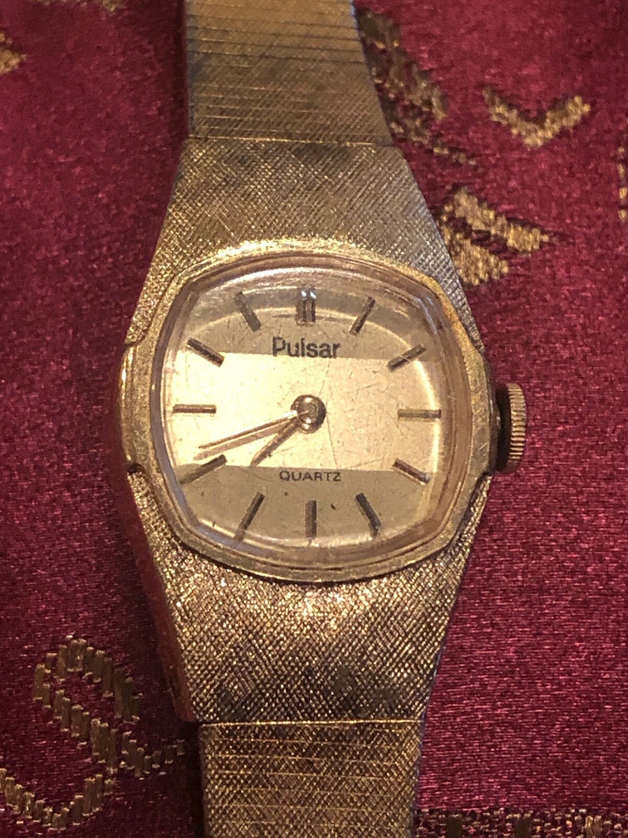 Vintage gold pulsar ladies watch new arrivals