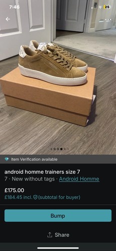 Android Homme Trainers Size 7 - Picture 4 of 7