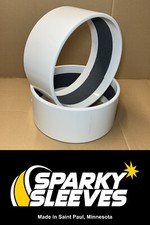 Manchons dérivants PVC 12,75" dia 6" large 1/2" épais avec bords ronds et ruban adhésif
