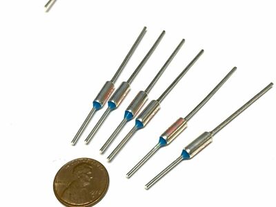 6 Pieces TF  142C  287.6F Thermal Fuse cutoff ry mini micro metal 10A 250V