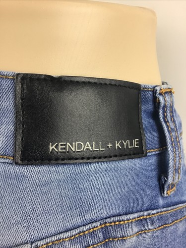 Kendall + Kylie Women's “The Icon Short” Distressed Stretch Jean Shorts Sz. 1/25 - Picture 10 of 14