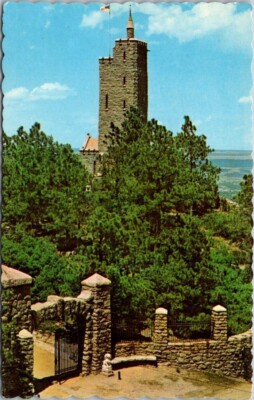 Will Rogers Shrine and Grounds Cheyenne Mountain Colorado Chrome Postcard B38