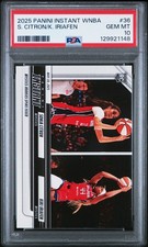 2025 PANINI INSTANT WNBA #36 KIKI IRIAFEN/SONIA CITRON PSA 10