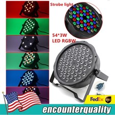 New 54 LED RGBW Stage PAR 64 Light 162W Party Lighting DMX DJ Show Strobe light