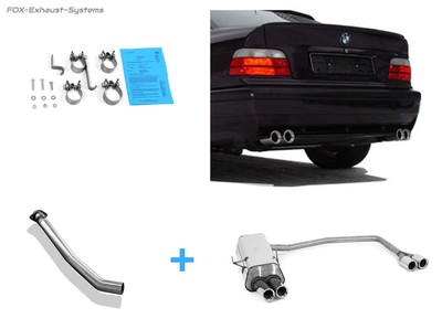 FOX Duplex Sport Exhaust Connecting Pipe for BMW 3 Series E36 316i 318i