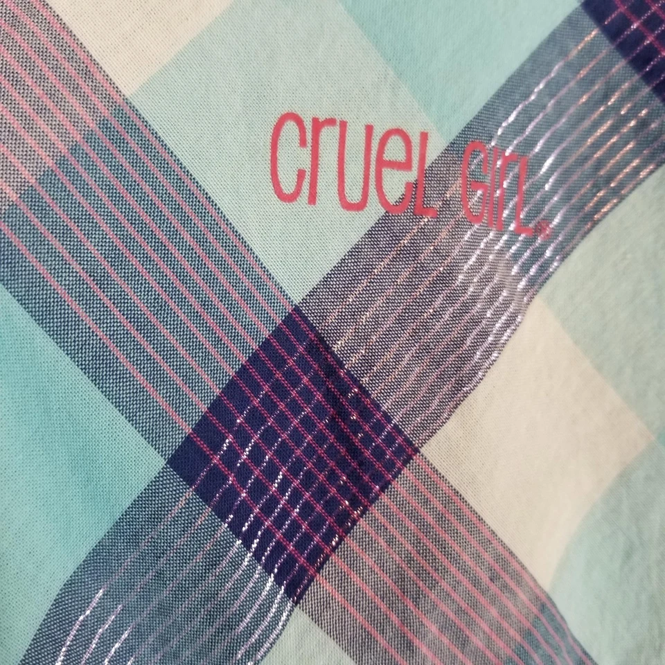 Cruel Girl Women's XXL 14/16 Plaid Western Button Up Shirt Long Sleeve Cowgirl - Image 3 of 4