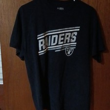 Oakland Raiders NFL Football Black Graphic T-Shirt Shirt, Size L/G/G