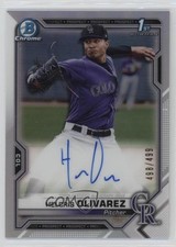 2021 Bowman Chrome Prospect Refractor 498/499 Helcris Olivarez #CPA-HO Auto 2a9