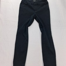 Chico's Jeggings Womens 8 1R Pull-On Black Stretch Denim EUC