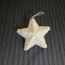Cream Shell Star Ornament
