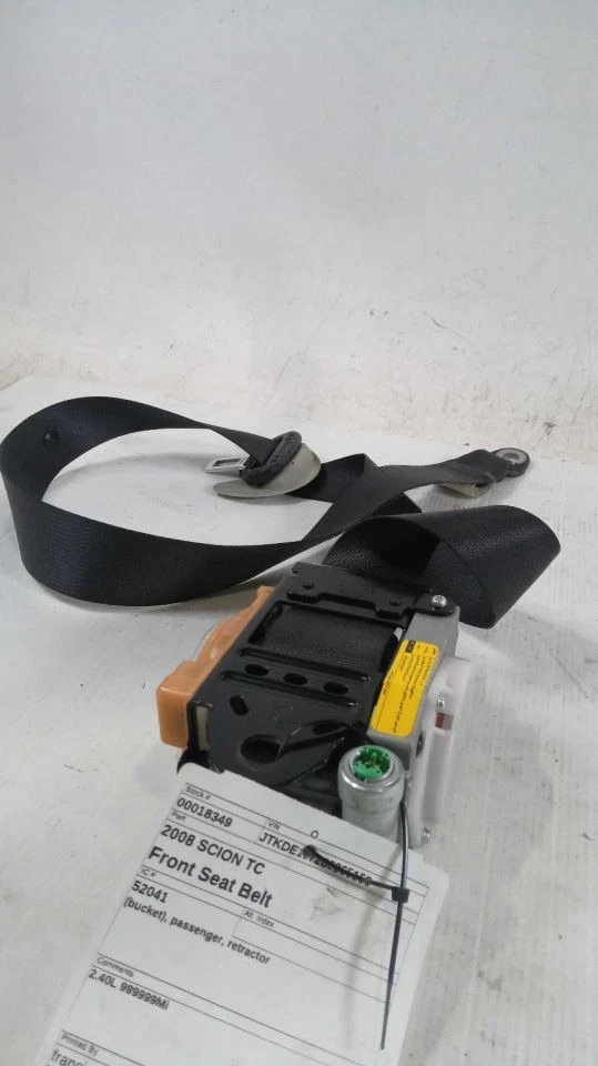 Cinturón de seguridad cubo delantero pasajero retractor se adapta 05-10 SCION TC 466796 Foto 2 de 4