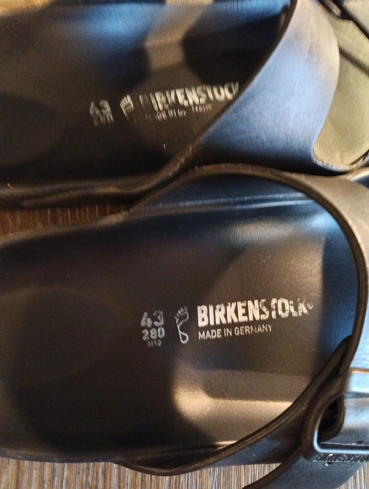 Sandalias BIRKENSTOCK negras sintéticas con doble correa punta abierta para hombre 10  Foto 3 de 4