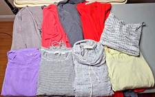Resellers Lot of 9 Womens M Tops Sweater Cardigan Shirt Clothing Multibrands