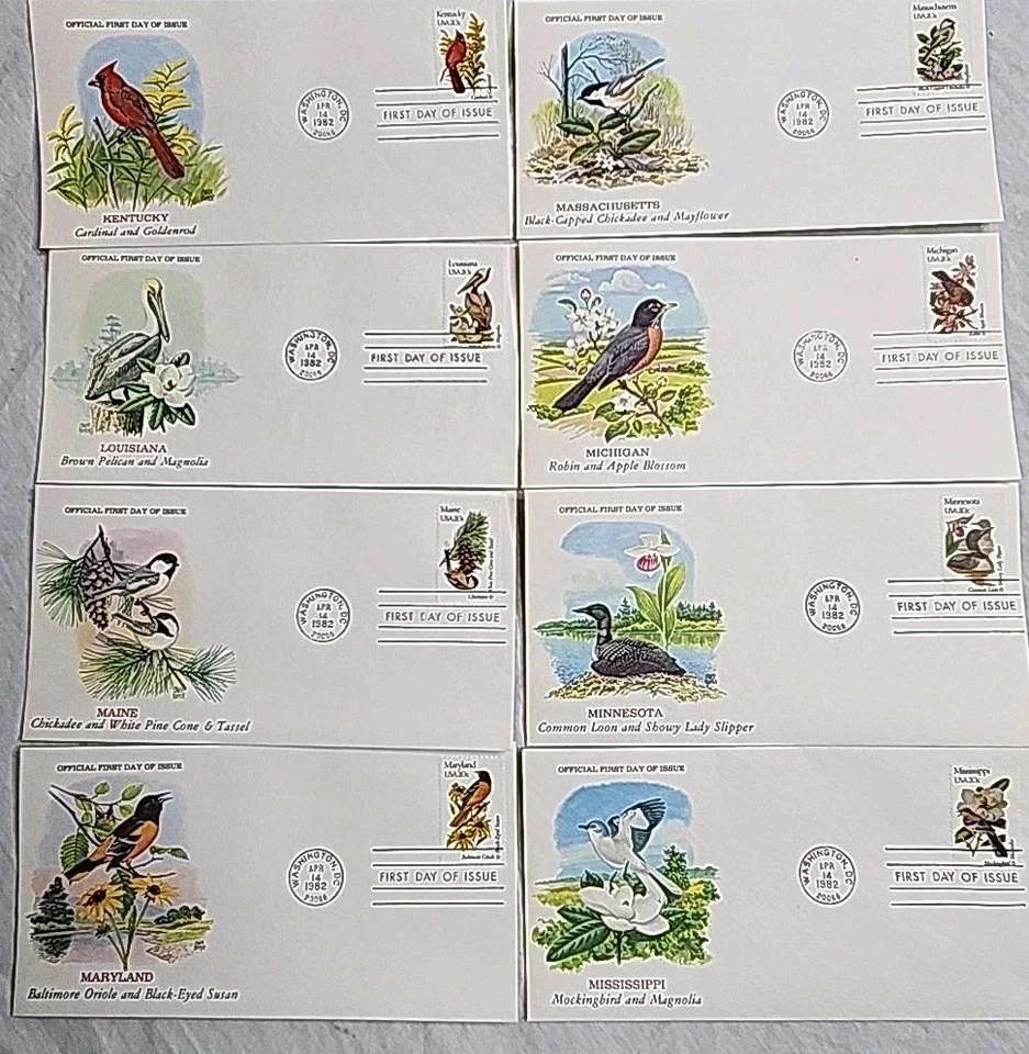 First Day Cover STAMP Collection - The Official Birds & Flowers of Our 50 States - Image 4 of 4