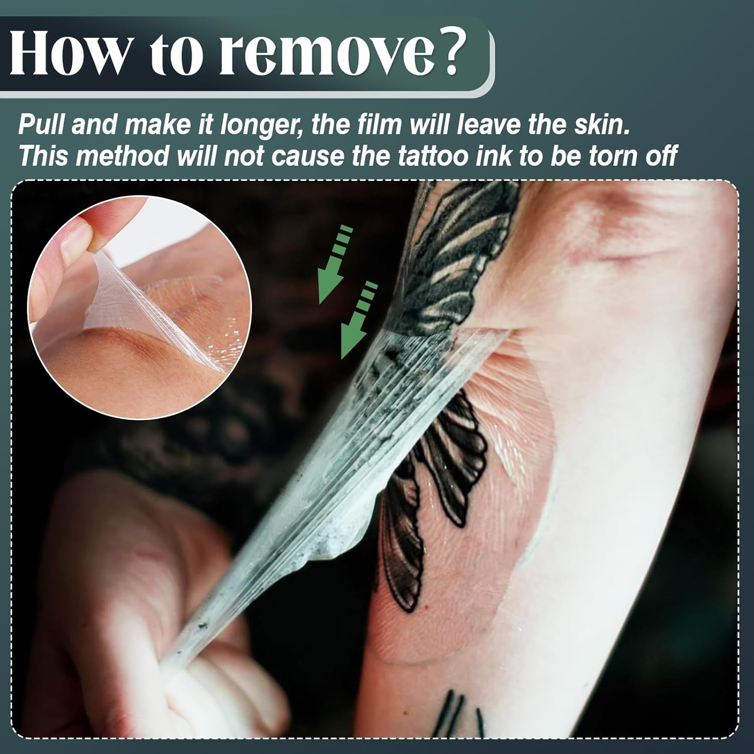 Tattoo Aftercare Bandage 6 in x 240 in（8in x 30p）, 6 x 8 Inch (Pack of 30) 