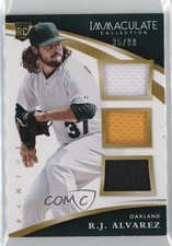 2015 Panini Immaculate Trios 35/99 RJ Alvarez #14 0c3