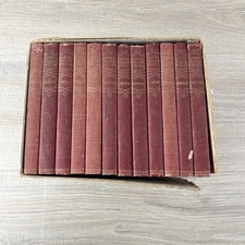 Little Masterpieces Antique 12 Books Doubleday Page McClure 1901 Red Book Decor