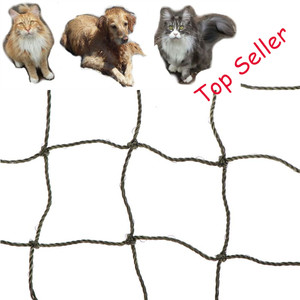Katzenschutznetz drahtverstärkt oliv 2 m u 3m hoch Gehege, Balkon + Spielzeug